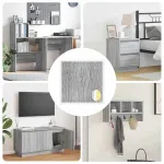 Copertă autocolantă pentru șuruburi 12 pcs Gri Sonoma GartenMobel Dekor