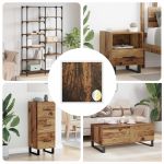 Copertă autocolantă pentru șuruburi 12 pcs Lemn vechi GartenMobel Dekor