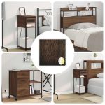 Copertă autocolantă pentru șuruburi 12 pcs Stejar închis GartenMobel Dekor