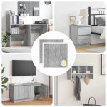 Copertă autocolantă pentru șuruburi 2 pcs Gri Sonoma GartenMobel Dekor