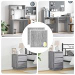 Copertă autocolantă pentru șuruburi 2 pcs Gri Sonoma GartenMobel Dekor