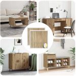 Copertă autocolantă pentru șuruburi 2 pcs Stejar Artizanal GartenMobel Dekor