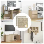 Copertă autocolantă pentru șuruburi 2 pcs Stejar Sonoma GartenMobel Dekor