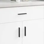 Mânere 973 pcs Negru 106 x 7,4 x 15,5 mm Aluminiu GartenMobel Dekor