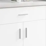 Mânere Simplu 828 pcs Argintiu 105.7 x 7.4 x 15.5 mm Aluminiu GartenMobel Dekor