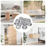 Piuliță hexagonală Simplu 9000 pcs Argintiu Fier GartenMobel Dekor