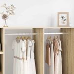 Șină pentru dressing 2 pcs Argintiu 764 x 15 x 29 mm GartenMobel Dekor