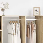 Șină pentru dressing 2 pcs Argintiu 764 x 15 x 29 mm GartenMobel Dekor