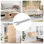 Cheie de piulițe 12 pcs Argintiu 13 mm Fier GartenMobel Dekor