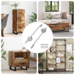 Hingă cu suport pentru capac 2 pcs Argintiu 194 x 36 x 18 mm GartenMobel Dekor