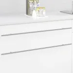 Mâner pentru Dulap 12 pcs Argintiu 0 Oţel inoxidabil GartenMobel Dekor