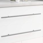 Mânere 2 pcs Argintiu 1500 mm Oțel GartenMobel Dekor