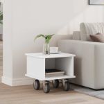 Support TV Alb 37 x 35 x 35 cm Lemn compozit GartenMobel Dekor