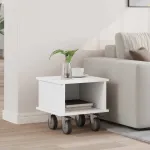 Support TV Alb 37 x 35 x 35 cm Lemn compozit GartenMobel Dekor