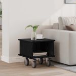 Support TV Stejar Negru 37 x 35 x 35 cm Lemn compozit GartenMobel Dekor