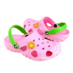 Papuci/saboti, clogs, pentru copii, spuma EVA, roz si verde, marimea 34, Jose Amorales GartenVIP DiyLine