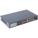 Switch 16 porturi PoE, 2 porturi uplink - HIKVISION SafetyGuard Surveillance