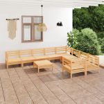 Set mobilier de grădină, 10 piese, lemn masiv de pin GartenMobel Dekor