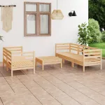 Set mobilier de grădină, 6 piese, lemn masiv de pin GartenMobel Dekor
