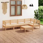 Set mobilier de grădină, 6 piese, lemn masiv de pin GartenMobel Dekor