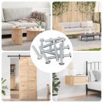 Șurub 1800 pcs Argintiu M6 x 50 mm Oțel GartenMobel Dekor