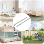 Șurub 2 pcs Argintiu M6 x 120 mm Oțel GartenMobel Dekor