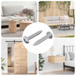 Cuie Auto-filetante 2 pcs Zincat 4 x 25 mm Oțel GartenMobel Dekor