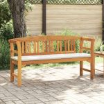 bancă cu pernă Finisaj cu ulei natural 157 x 46 x 82,5 cm GartenMobel Dekor