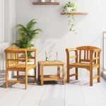 bancă cu pernă Finisaj cu ulei natural 68,5 x 46 x 82,5 cm GartenMobel Dekor