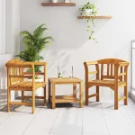 bancă cu pernă Finisaj cu ulei natural 68,5 x 46 x 82,5 cm GartenMobel Dekor