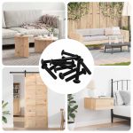 Șurub 12 pcs Argintiu 5 x 30 mm Fier GartenMobel Dekor