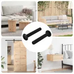 Șurub 2 pcs Argintiu 5 x 30 mm Fier GartenMobel Dekor