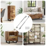 Arc Gaz Hidraulic 2 pcs Argintiu 280 x 17 x 16 mm PP și Fier GartenMobel Dekor