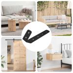 Cârlige 12 pcs Negru M5 x 110 mm Fier GartenMobel Dekor