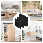 Capete de închidere 10909 pcs Negru 15 x 15 x 15 mm PP GartenMobel Dekor