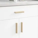 Mânere drepte 12 pcs Culoare lemn natural 130 x 25 x 30 mm GartenMobel Dekor