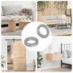 Washer cu arc 2 pcs Alb 13 x 1 mm Fier GartenMobel Dekor