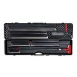 Set 5 gletiere profesionale, inox, 25, 40, 60, 80, 100 cm, suport, maner telescopic 0.9-1.43 m, rola gletuit, geanta, Ergoplast GartenVIP DiyLine