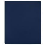 Cearșaf de pat cu elastic, bleumarin, 160x200 cm, bumbac GartenMobel Dekor