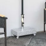 Bază pentru umbrelă, gri deschis, 45x25x8,3 cm, granit GartenMobel Dekor