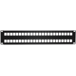 Patch Panel 48 porturi blank keystone 2U - TRENDnet TC-KP48 SafetyGuard Surveillance