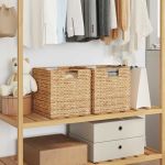 Coșuri de depozitare 2 pcs natural 35 x 25 x 17 cm GartenMobel Dekor