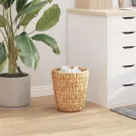 Coșuri pentru Hârtie cu depozitare 2 pcs natural Ø 25 x 28,5 cm GartenMobel Dekor