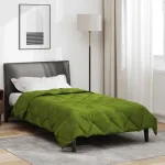 Duvet complet pe tot parcursul anului Verde 200 x 155 cm GartenMobel Dekor