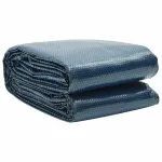 Folie solară plutitoare piscină, negru/albastru, 210 cm, PE GartenMobel Dekor