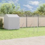Padoc exterior cu acoperiș argintiu 10x6x2,5 m oțel galvanizat GartenMobel Dekor