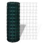 Gard Euro Verde 1000 x 180 cm Fier acoperit cu PVC GartenMobel Dekor
