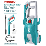 TOTAL - APARAT DE SPALAT CU PRESIUNE - 160BAR - 6L/MIN - 2000W (INDUSTRIAL) PowerTool TopQuality