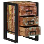 Dulap de noapte cu sertar 40 x 40 x 59 cm Lemn recuperat masiv GartenMobel Dekor