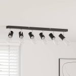 Spot de tavan Negru 73 x 6,5 x 11,5 cm Metal GartenMobel Dekor